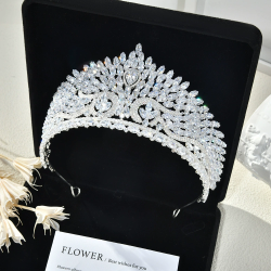 Wedding Light Luxury Princess Hair Accessories High-End Zircon Crown