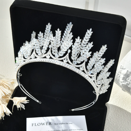 High-Grade Zircon Crown Wedding Bride Crown Princess Hair Accessories