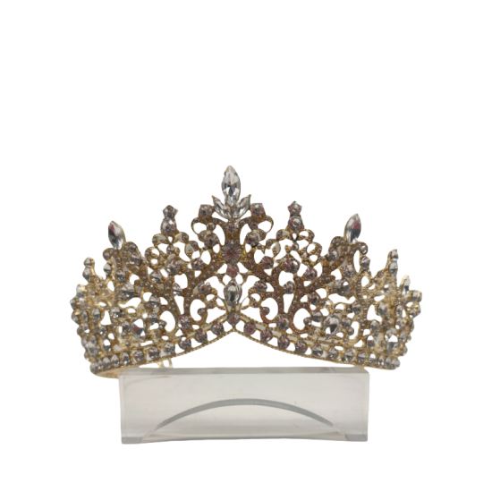 Handmade Super Shiny Rhinestone Crown Retro Hair Accessories Diamond Crown