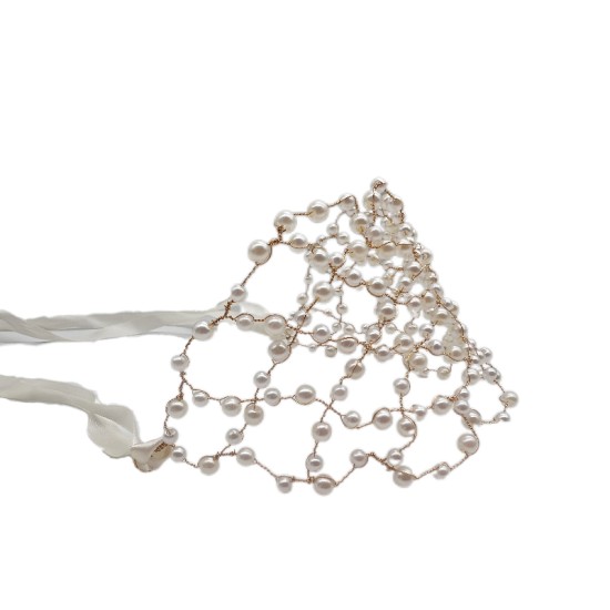 Bridal Headdress Hair Accessories Fairy Handmade Pearl Flower Headband