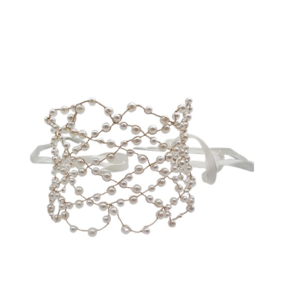 Bridal Headdress Hair Accessories Fairy Handmade Pearl Flower Headband