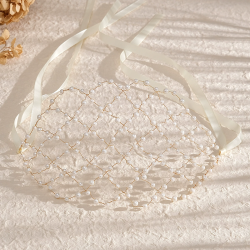 Bridal Headdress Hair Accessories Fairy Handmade Pearl Flower Headband